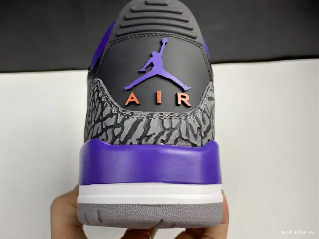 80% Off Sale Black CT8532 Air 3 Court Retro 050 Jordan Purple 0509